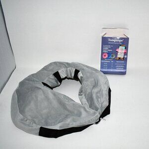 Tonqixope Inflatable Dog Cone Collar – Soft Protective Donut Collar GREY XL Afte